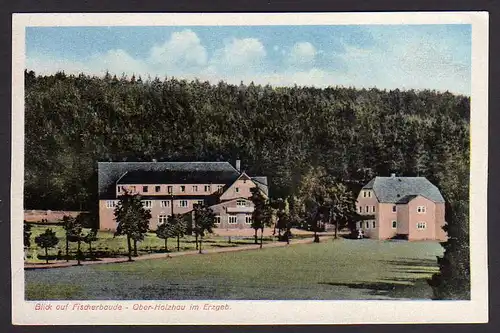 51274 AK Ober Holzau im Erzgebirge Fischerbaude um 1945