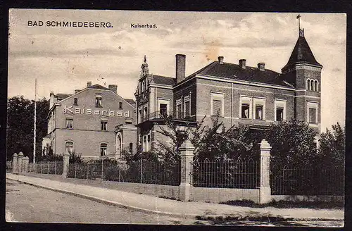 51261 AK Bad Schmiedeberg Bz. Halle Kaiserbad 1924