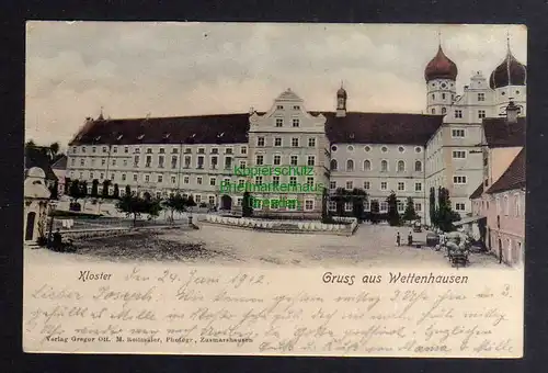124336 AK Wettenhausen 1912 Kloster