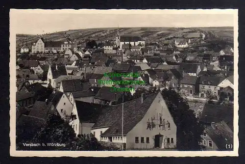 126432 AK Versbach bei Würzburg Fotokarte um 1935 Vorlagekarte für Auftrag Beste