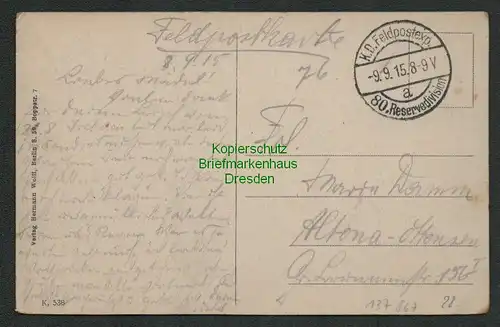 137867 AK Zerstörungen in Soldau Ostpreussen Feldpost 1915 80. Reservedivision