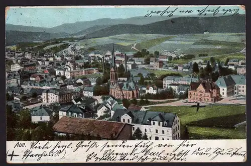 39096 AK Aue Sachs. Panorama 1904