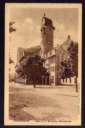 88051 AK Aschersleben 1926 Fabrik H. C. Bestehorn Wilhelmstraße