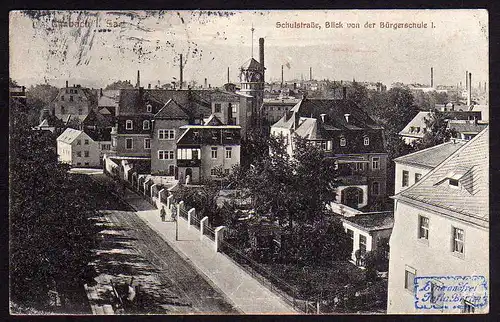 52281 AK Limbach Sa. Schulstraße Bürgerschule 1923