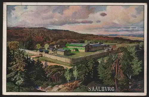 51858 AK Kastell Saalburg Bad Homburg vor der Höhe 1911 Künstlerkarte