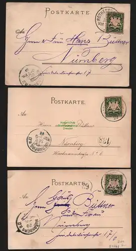 51568 3 AK Rothenburg Klingentor 1899 Koboldzellertor Künstler Karten