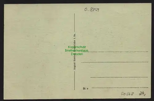 50568 AK Hirschfeld Post Deutschenbora Gasthof Kirche um 1920