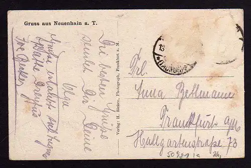 50981 AK Neuenhain Taunus Gasthaus 3 Linden um 1910
