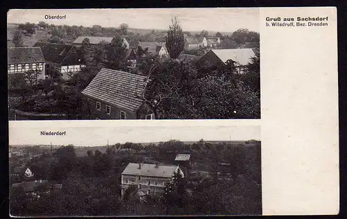 50570 AK Sachsdorf bei  Wilsdruff Oberdorf Niederdorf um 1910