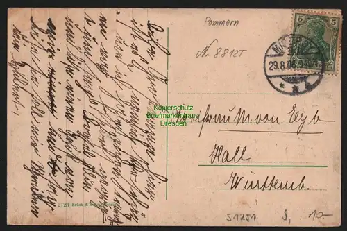 51251 AK Miedzyzdroje Misdroy 1908 Neue Lindenstrasse