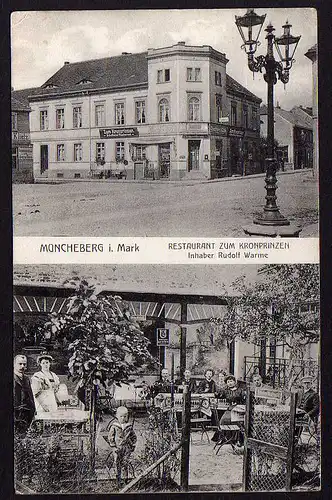 51373 AK Münchberg Mark Restaurant zum Kronprinzen 1914 1909