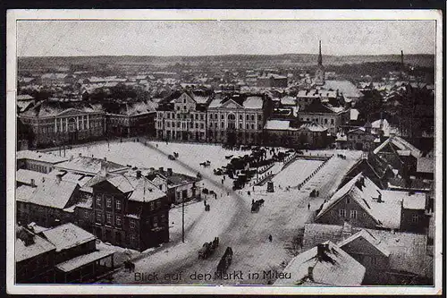 51229 AK Jelgava Mitau Lettland Markt Winter 1917