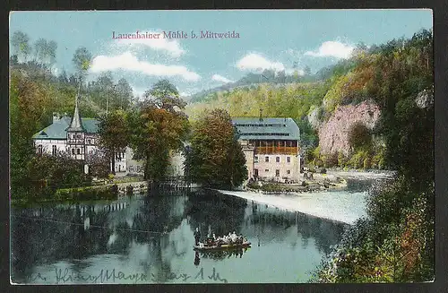 25356 AK Lauenhainer Mühle bei Mittweida 1916 Mittweidaer Schweiz, gelaufen