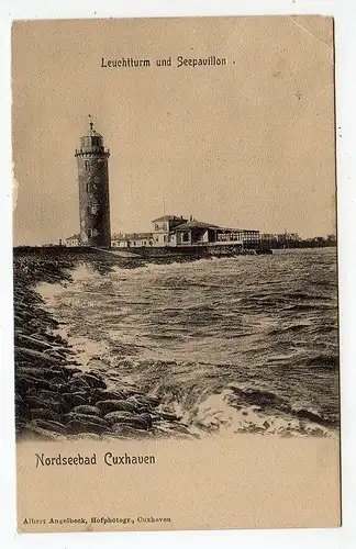 39441 AK Nordseebad Cuxhaven 1904 Leuchtturm Seepavillon