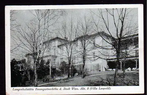 38159 AK Lungenheilstätte Baumgartnerhöhe d. Stadt Wien Abt. 8 Villa Leopold