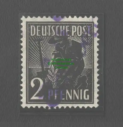 h5713 SBZ Handstempel Bezirk 14 Befund Böheim BPP 2 Pfg. Radeberg violett **