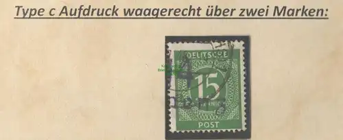 h5663 SBZ Handstempel Bezirk 14 geprüft BPP Zi. 15 II Kamenz Type c violett gest