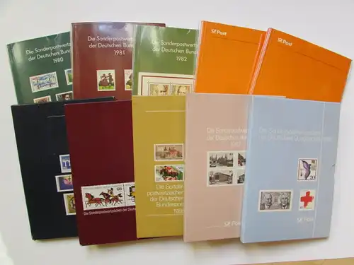 S301 Sammlung BRD Deutschland Jahrbücher ** 1980 - 1988