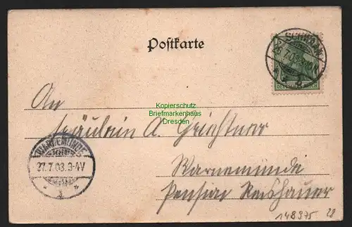 148975 AK Schwaan Neubrandenburg Reuter Darsteller 1903 Jochen Päsel