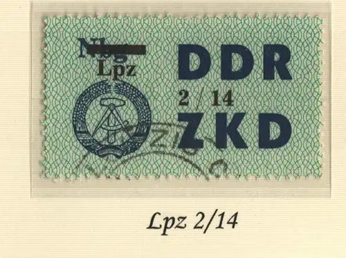 B13794 ZKD C 54 Lpz 2/14 lose Leipzig C echt gestempelt
