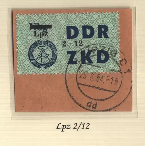 B13792 ZKD C 54 Lpz 2/12  Leipzig C1 dd echt gestempelt