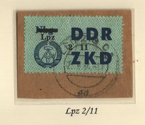 B13791 ZKD C 54 Lpz 2/11  Leipzig C1 ad echt gestempelt