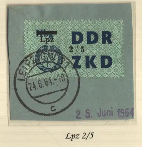 B13784 ZKD C 54 Lpz 2/5  Leipzig W31 c echt gestempelt