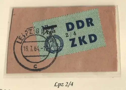 B13783 ZKD C 54 Lpz 2/4  Leipzig W31 c echt gestempelt