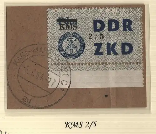 B13774 ZKD C 53 KMS 2/5  Karl-Marx-Stadt C1 ad echt gestempelt