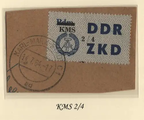 B13773 ZKD C 53 KMS 2/4  Karl-Marx-Stadt C1 ad echt gestempelt