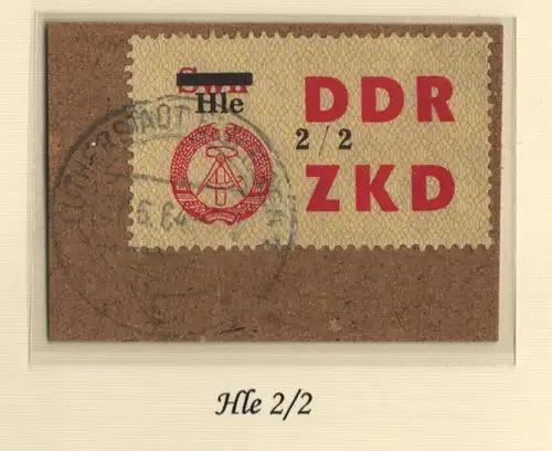 B13759 ZKD C 52 Hle 2/2  Lutherstadt Eisleben  echt gestempelt