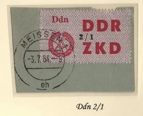 B13745 ZKD C 48 Ddn 2/1  Meissen 1 eh  echt gestempelt