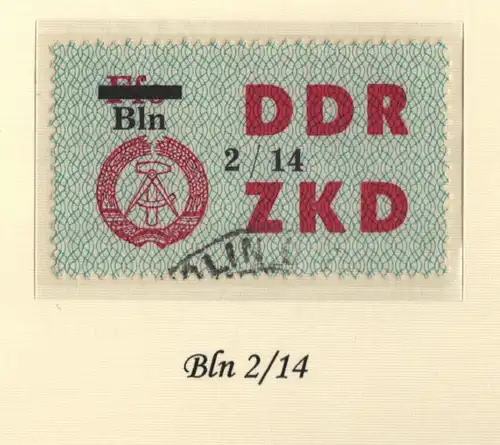 B13737 ZKD C 46 Bln 2/14 lose Berlin echt gestempelt