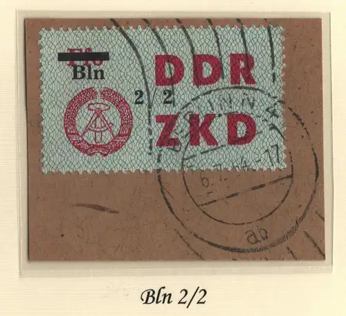 B13725 ZKD C 46 Bln 2/2  Berlin N4 echt gestempelt