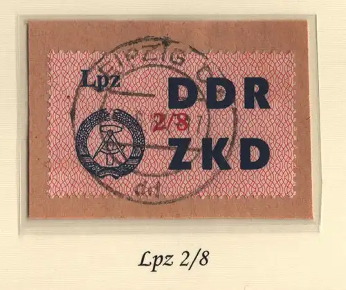B13708 ZKD C 39 Lpz 2/8  Leipzig C1 dd echt gestempelt