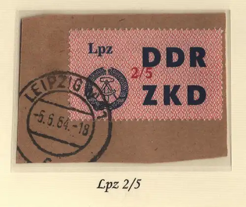 B13706 ZKD C 39 Lpz 2/5  Leipzig W31 echt gestempelt