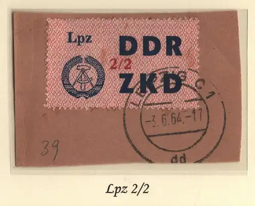 B13703 ZKD C 39 Lpz 2/2  Leipzig C1 echt gestempelt