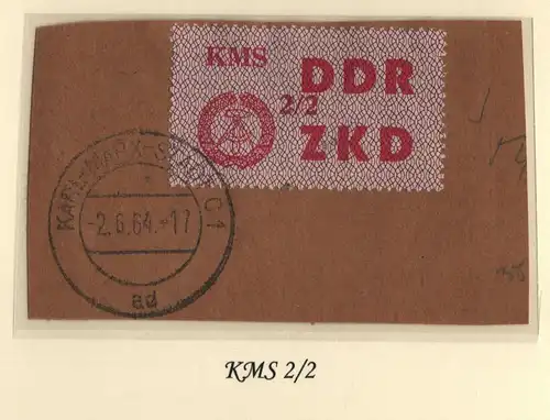 B13691 ZKD C 38 KMS 2/2  Karl-Marx-Stadt C1 echt gestempelt