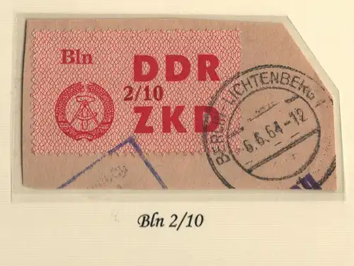 B13654 ZKD C 31 Bln 2/10  Berlin Lichtenberg  echt gestempelt