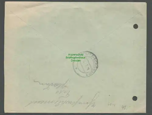 B6514 Brief Böhmen & Mähren Notstempel Pladen Wir sind frei 8. November 1938