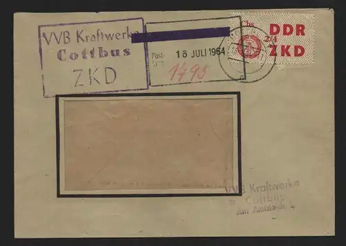 B13722 ZKD C 32 Cbs 2/4 Brief Cottbus 1 n echt gestempelt
