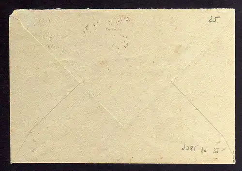 h2285 Handstempel Bezirk 41 Schwarzenberg 15 Pfg + Zehnfach = 24 Pfg. Fernbrief