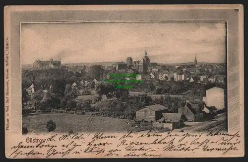 151075 AK Güstrow 1902 Panorama