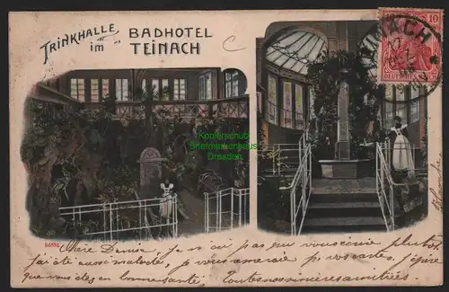151326 AK Teinach 1906 Trinkhalle im Badhotel