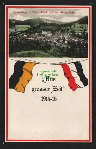 151139 AK Leutenberg Thür. Blick von der Georgshöhe Aus grosser Zeit 1914 - 15