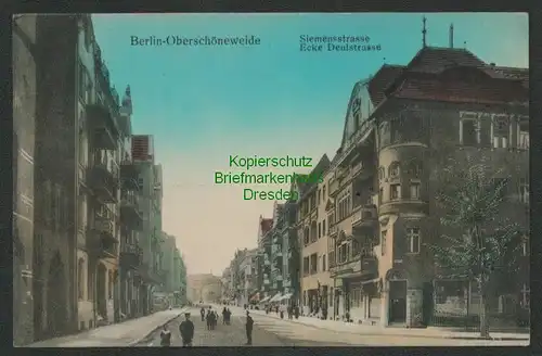 137565 AK Berlin Oberschöneweide Siemensstrasse Ecke Deulstrasse um 1910