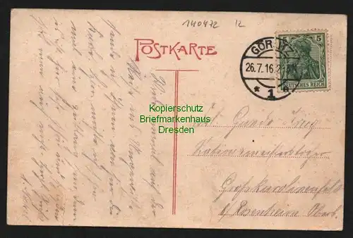 140472 AK Görlitz 1916 Blick auf die Ausstellung