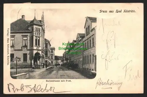 143264 AK Bad Köstritz Badestrasse mit Post 1903