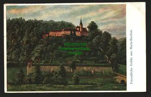 143780 AK Wallfahrtskirche Kloster Mariabuchen Lohr am Main 1911