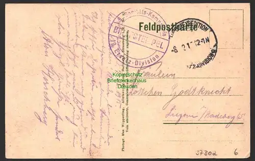 37302 AK Angomont Kirche westl. Kriegsschauplatz 1915